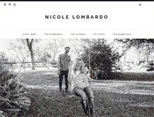 Tablet Screenshot of nicole-lombardo.com